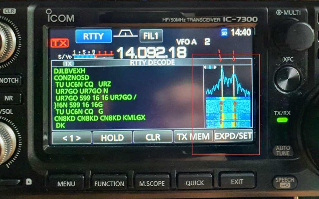 RTTY mit dem IC-7300