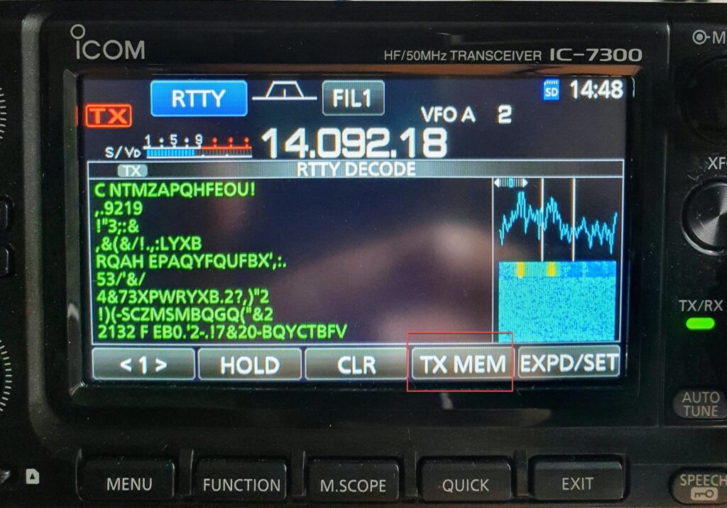 RTTY mit dem IC-7300