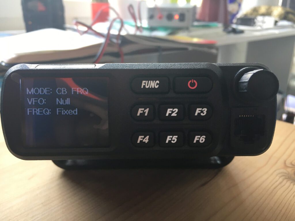 Press Func / F6 and switch it on to change frequency mode
