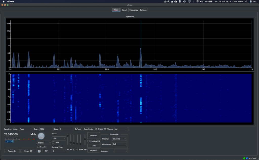 Wfview am IC-7300