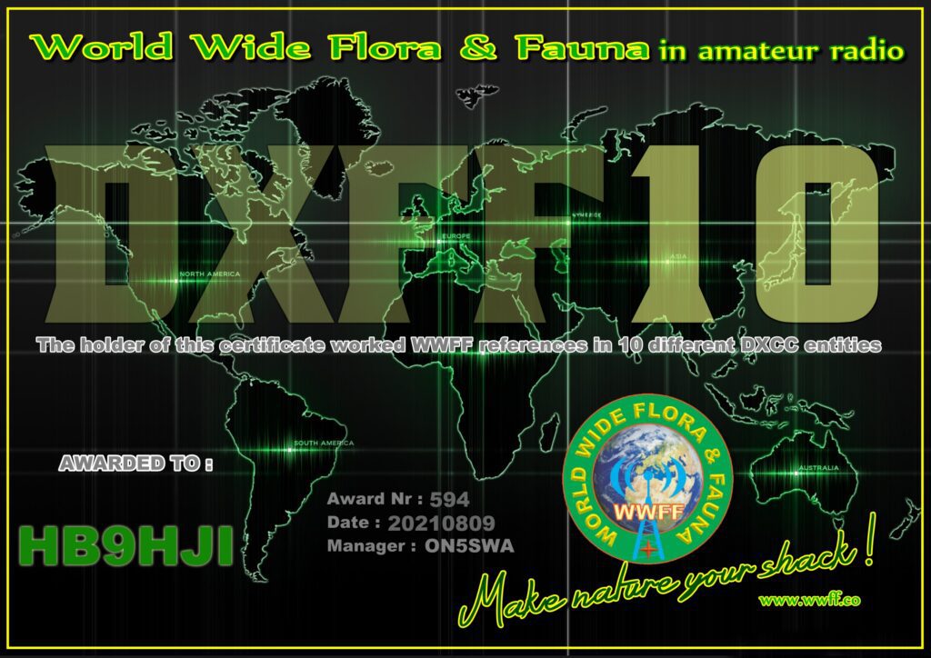 WWFF 10 DXCC