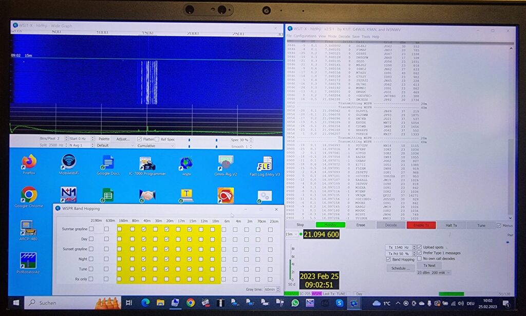 IC-705 WSPR Setup