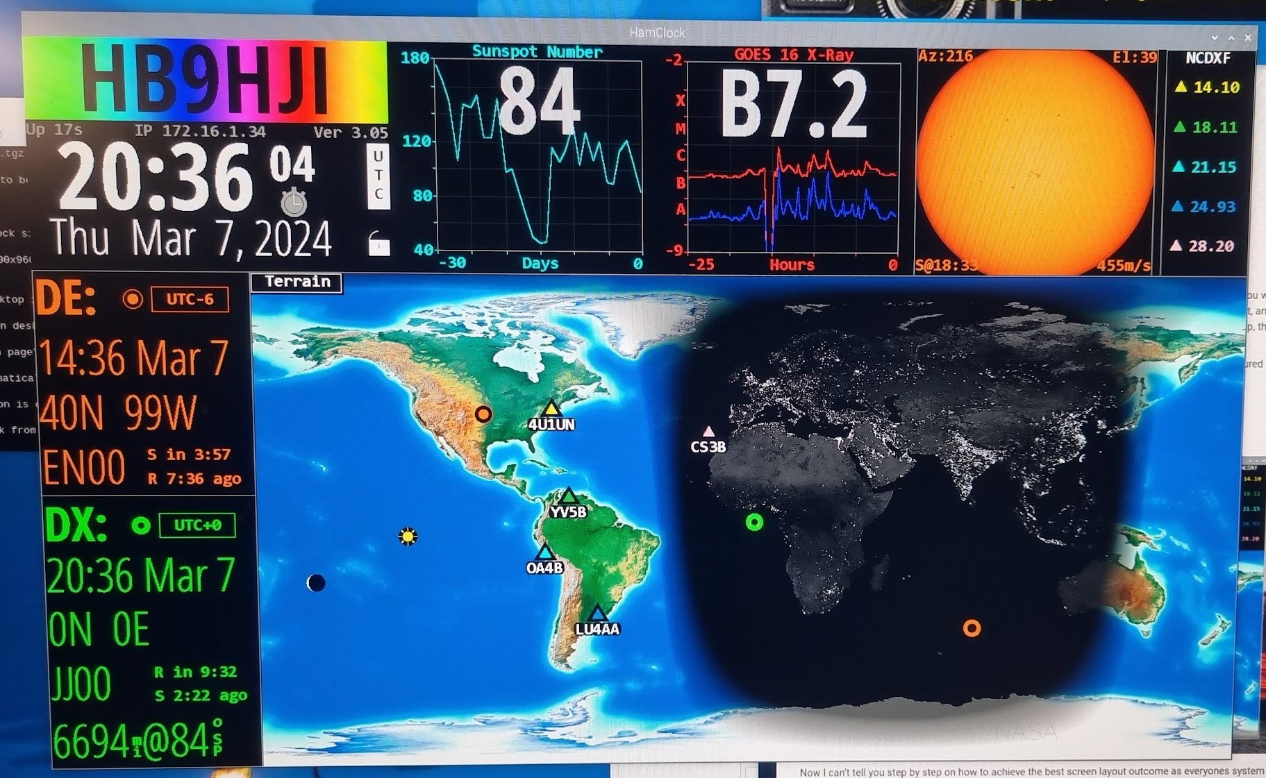 Raspberry Pi HamClock HB9HJI FUNKWELT funk verbindet
