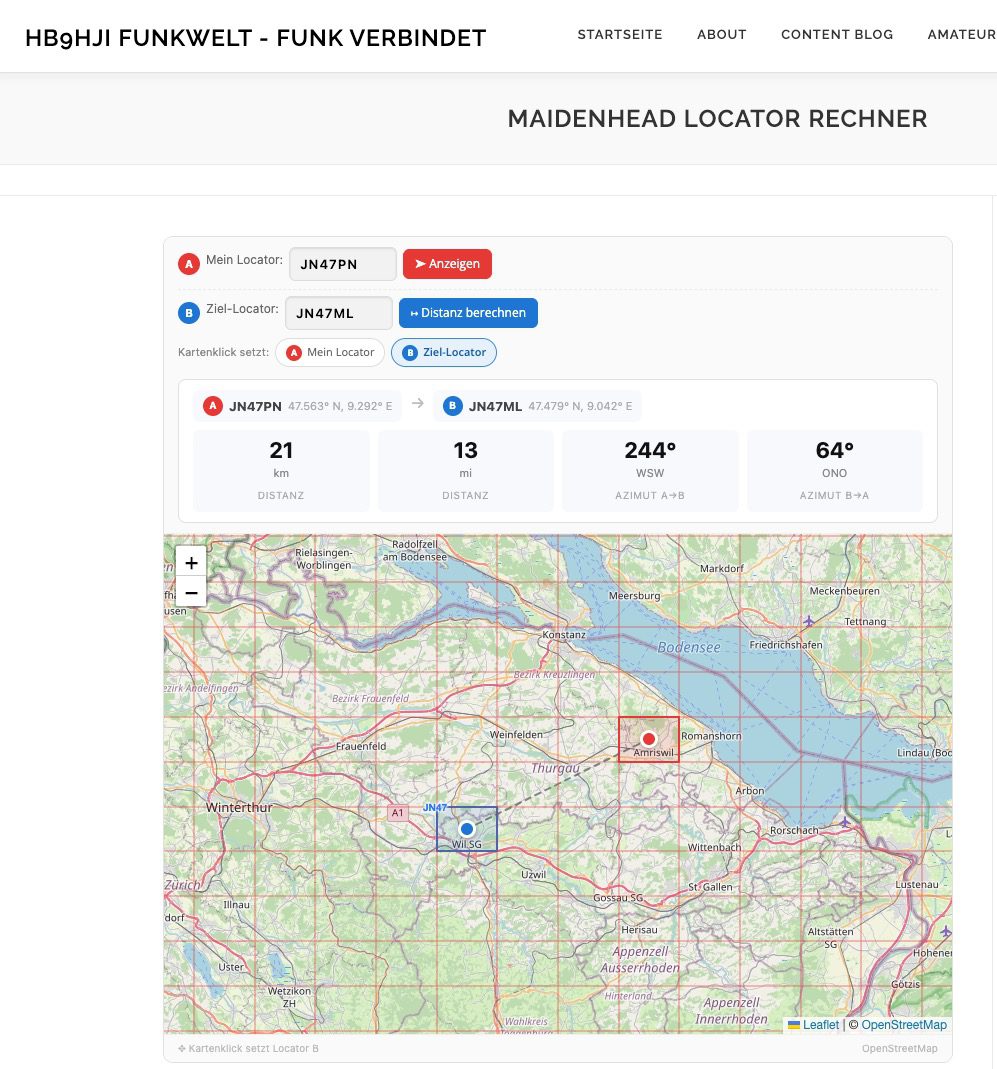 Neu auf Funkwelt.net: Unser Maidenhead Locator Rechner!