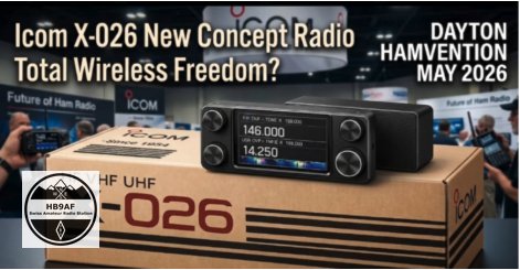 ICOM X-026 neues Konzept-Radio für den Mobilbetrieb im Amateurfunk – Weltpremiere Hamvention 2026