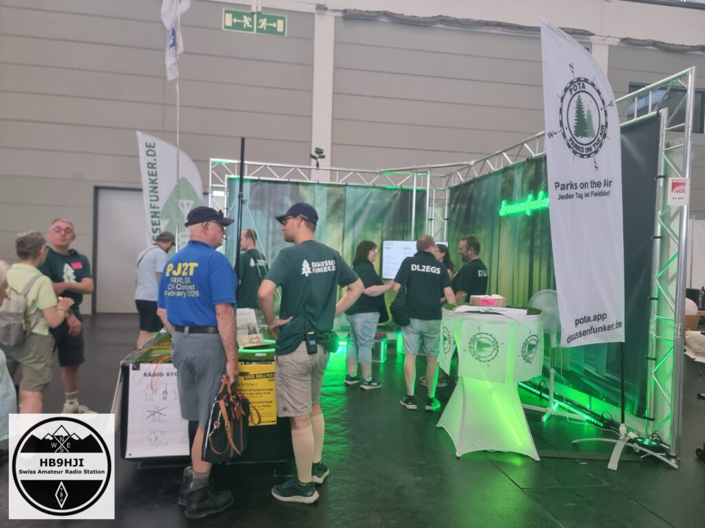 Stand der Draussenfunker zum Thema POTA – Parks on the Air – auf der HAM RADIO.